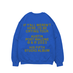 BLUE TOUR CREWNECK BACK