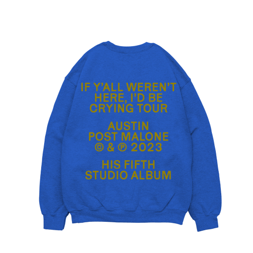 BLUE TOUR CREWNECK BACK