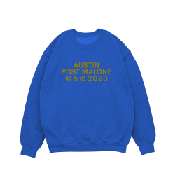 BLUE TOUR CREWNECK FRONT