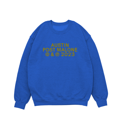 BLUE TOUR CREWNECK FRONT