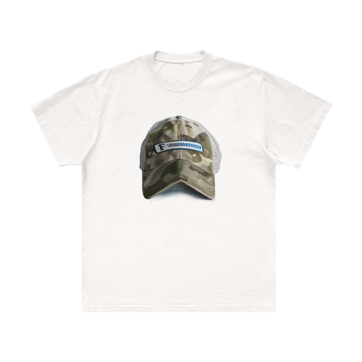 EMBLEM HAT PAINTING TEE Front