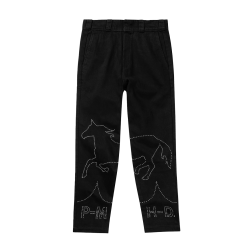 POST MALONE x H-D MEN'S STUDDED HORSEPOWER DENIM PANTS FRONT