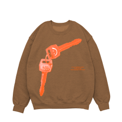 TAN KEYS CREWNECK FRONT