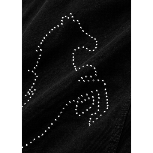 POST MALONE x H-D STUDDED HORSEPOWER SLIM FIT DENIM VEST DETAIL 1